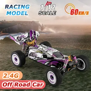 2021 Hot Wltoys 124019 1/12 Ad Alta Velocità Dell'automobile di trasporto 2.4GHz RC Auto 60km/h Auto Da Corsa In Lega di Alluminio Telaio In Lega di Zinco marcia Off-Road Drift