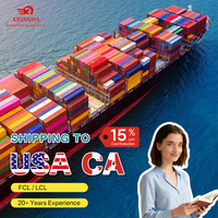 Service logistique transitaire Agent de transport rapide porte-à-porte Fret maritime LCL Camionnage de la Chine aux états-unis