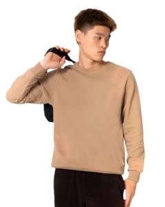 เสื้อสเวตเชิ้ตผู้ชาย คอตั้ง ซิป ¼ ตัว ผ้าถัก 100% คอตตอน สีพื้น ทรงปกติ ระบายอากาศได้ดี เหมาะสำหรับใส่ในฤดูใบไม้ร่วง สไตล์ลำลอง - Product Image 1