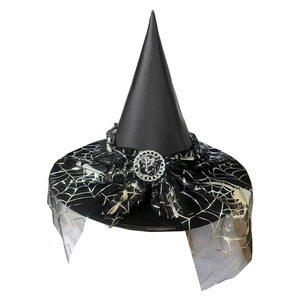 Wowei Halloween divertido fantasma araña Web bruja sombrero murciélago mascarada vestir sombrero mágico para accesorios de disfraces - Product Image 2