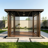 Pergola autoportante extérieure en alliage d'aluminium, écologique et durable, design moderne, résistante aux intempéries, pour jardin et terrasse, fabrication OEM&ODM sur mesure