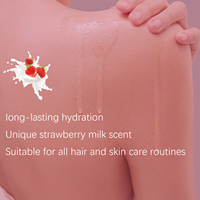 Brume corporelle hydratante et rafraîchissante au parfum longue durée de fraise et de lait doux, parfum pour cheveux et corps