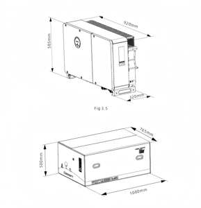 Sistema de Almacenamiento de Energía Híbrido Trifásico de Grado Comercial, 30-50kW, 98.1% de Eficiencia, Entrada de 620V - Product Image 3