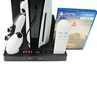 Station de refroidissement PS5 console support de charge pour PS5 Dualsense contrôleur sans fil support Vertical