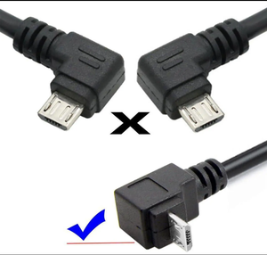 Câble de charge Micro USB 2.0 5 broches vers USB A coudé à 90 degrés 480 Mbps pour téléphones/tablettes/appareils photo 50 cm - Product Image 3