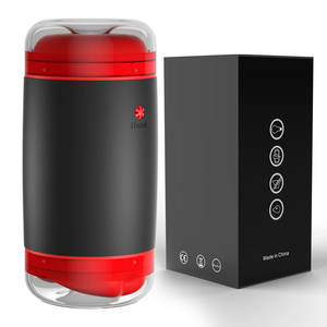 전기 프레스 인터랙티브 어댑티브 센싱 핑거 소프트 항공기 컵 더블 헤드 구강 성교 항문 성교 트레이너 스퀴즈 마스터베이터 - Product Image 5