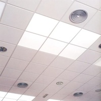 Projet de plafond suspendu 60x60 carreaux de plafond en métal en aluminium pour centres commerciaux et immeubles de bureaux