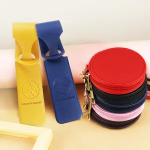 Bomboniera per matrimonio Mini etichette regalo di natale bagaglio in rilievo oro borsellino con cerniera borsa piccola borsa Eco Friendly Set