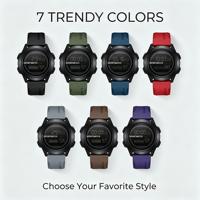 Montre connectée numérique sportive pour homme avec affichage lumineux de la date et du jour de la semaine, idéale pour les affaires