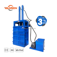 Presse à balles hydraulique verticale pour le recyclage de la ferraille de bouteilles en plastique et des pots d'huile
