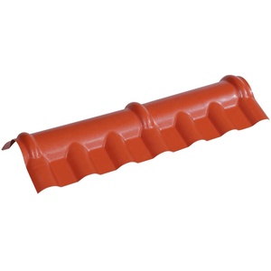 Gouttière en PVC 4 couches Tuiles de <span class=keywords><strong>toit</strong></span> en PVC espagnoles Feuille Accessoires de crête supérieure Accessoire en PVC - Product Image 3