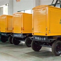 Générateur diesel mobile silencieux triphasé 4 fils 400 kW/440 kW 500 kVA sur remorque, marque locale SDEC, moteur SC25G690D2, démarrage automatique