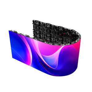 Écran LED flexible incurvé intérieur/extérieur SMD1921 haute luminosité, pas de pixel 3,91 mm, fréquence de rafraîchissement 3840 Hz, pour location de mur vidéo - Product Image 1