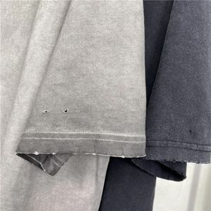 เสื้อยืดคอกลมทรงโอเวอร์ไซส์ รุ่น AR020 คุณภาพสูง ผลิตตามสั่ง ผ้าคอตตอน 100% หนัก 275 แกรม สไตล์วินเทจ ลุคทำสีซีดแบบย้อมกรด สำหรับผู้ชาย - Product Image 3