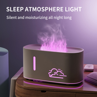 Nouveau diffuseur d'huiles essentielles ultrasonique USB de bureau 160ML, humidificateur d'air domestique, aromathérapie, diffuseur d'huiles essentielles avec lumière LED colorée