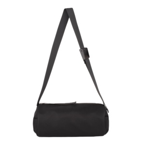 Pliable fait sur commande de sport de voyage en polyester noir en nylon imperméable pour hommes femmes épaule bandoulière baril sac à main sac de sport - Product Image 1