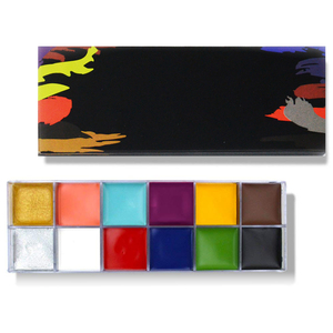 <span class=keywords><strong>Paleta</strong></span> de <span class=keywords><strong>pintura</strong></span> facial de 12 <span class=keywords><strong>colores</strong></span> para fiesta de Halloween vestido elegante tatuaje <span class=keywords><strong>pintura</strong></span> al óleo arte belleza - Product Image 3