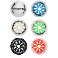 Roues de patinage de vitesse en ligne 110 mm à rebond élevé ZICO 85A en polyuréthane, roue de patin à roulettes simple phosphorescente