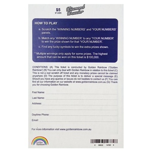 ผู้ผลิตบัตรขูดรางวัลแบบกำหนดเอง บัตรขูดเสี่ยงโชค บัตรขูดรางวัล - Product Image 4