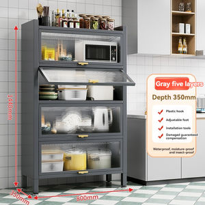 2024 unidades de almacenamiento de metal de nuevo diseño gabinetes multicapa cocina fuerte carga gran capacidad Hutch Locker - Product Image 1