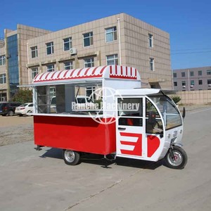 Piaggio Mobile Kitchen Ice Cream Tuk Tuk Snack Trailer Van <b>Electric</b> Stainless Steel Hotdog Fast Food Cart for Sales Food Truck - Product Image 5
