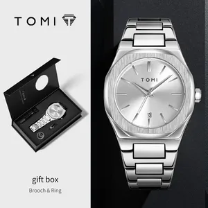 Relojes de Cuarzo TOMO T310 para Hombre, Nueva Colección 2026, Set de Moda con Caja, Anillo y Gemelos, Reloj en Caja de Regalo para Hombre - Product Image 1