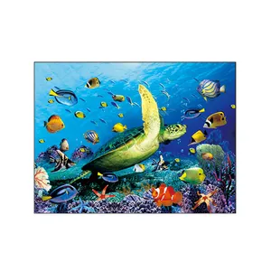 Tartaruga di mare Lenticolare 3D Immagine 3D Lenticolare Animale Poster Pittura Casa Decorazione Della Parete di Arte