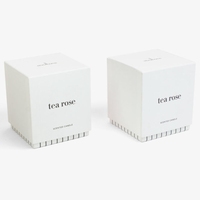 Embalagem Personalizada Premium para Velas, Caixa Quadrada de Duas Peças (Tampa e Base), Caixa Rígida de Papel Texturizado para Presente