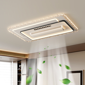 <span class=keywords><strong>Ventilateur</strong></span> de <span class=keywords><strong>plafond</strong></span> LED moderne avec télécommande, en fer, aluminium et acrylique, avec <span class=keywords><strong>ventilateur</strong></span> silencieux sans pales, pour hôtel, chambre à coucher, salon, décoration - Product Image 4