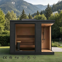 Calentador de Vapor para Interiores y Exteriores KLAFIN Hemlock, Inteligente, WiFi, Eléctrico, Moderno, para Villa, Apartamento, Jardín, Hogar, con Ducha Infrarroja y Spa