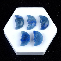 2026 Vente en gros de spécimen minéral de fluorite arc-en-ciel naturelle brute, forme de visage de lune, pour la décoration et la guérison énergétique