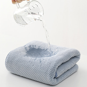 Toalla de Baño de Felpa de Coral con Diseño de Piña Jianmu Qingyue, 170x90cm, Absorbente, de Secado Rápido, Unisex para Adultos - Product Image 2