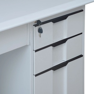 Kim loại khung bàn máy tính chất lượng cao tùy chỉnh thiết kế hiện đại ngăn Kéo văn phòng nhân viên Bảng Máy Trạm đứng escritorio oficina - Product Image 6