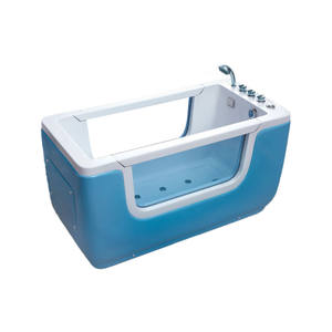 Aqua Gallery Vente directe d'usine Petite baignoire moderne personnalisée en acrylique blanche pour bébé Baignoire autoportante de massage par trempage - Product Image 5