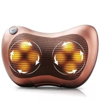 Coussin de massage Shiatsu chauffant pour le dos, avec nœuds rotatifs portables, ergonomique pour le bas du dos et les lombaires, idéal pour la maison et le bureau