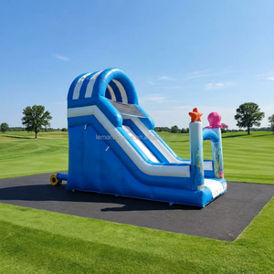 Château gonflable de haute qualité sur le thème de l'océan, parc d'attractions gonflable pour enfants, trampoline gonflable <span class=keywords><strong>avec</strong></span> toboggan, <span class=keywords><strong>location</strong></span> pour fêtes - Product Image 5