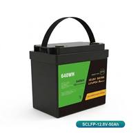 Baterai Solid State Loxeny Model SCLFP-12.8V-50 12.8V 50Ah LiFePO4 4S1P 640Wh Smart BMS 6000 Siklus untuk Solar/RV/Off-Grid