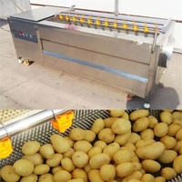 Offre Spéciale épluchage et machine à laver le manioc taro carotte brosse laveuse automatique éplucheuse de pommes de terre bon prix personnalisé