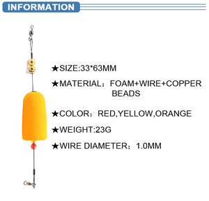 Factory Sale Popular Classic Yellow Popping Cork Fishing <strong>Floats</strong> Rigs Popping Cork <strong>Float</strong> for Redfish - Product Image 6