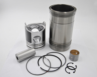 Kit Liner Mesin Ekskavator Konstruksi D6AC 6D22 6D24 6D16 Piston, Pelapis, Ring Piston