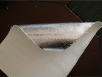 Tissu en fibre de verre ignifuge et imperméable de 880g en aluminium