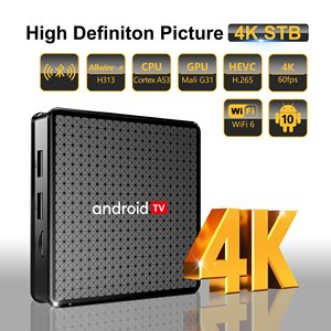 X5 H313 thông minh TV Box Android Set Top Box 4K H.265 Quad-core nhà phương tiện truyền thông Hub Dual band Wifi TV streaming Box - Product Image 5