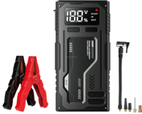 Démarreur de saut multifonctionnel JSQN-8000 8,000mAh avec batterie externe de compresseur d'air Chargeur mobile 12V pour camions Courant de pointe 1000A