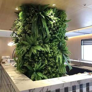Panneaux muraux verticaux personnalisés de plantes artificielles de style jungle Nouveau design Mur d'herbe verte Décoration intérieure - Product Image 6