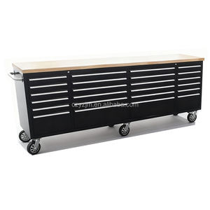 Мобильный верстак для гаража с выдвижными ящиками, прочный металлический инструментальный шкаф, рабочий стол для мастерской - Product Image 1