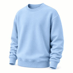เสื้อสเวตเชิ้ตคอกลมผู้ชาย ผ้าฝ้าย 100% สีพื้น ทรงปกติ สวมใส่สบาย ระบายอากาศได้ดี ผ้าถักขนแกะ เหมาะสำหรับใส่ในฤดูหนาว - Product Image 4
