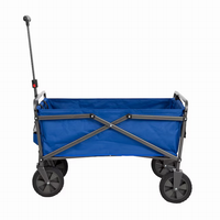 Chariot de plage pliable portable d'extérieur avec roues