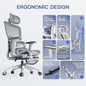 Lingtuo Ergonomic <b>Office</b> Chair X265 <b>Adjustable</b> Backrest Tilting <b>Desk</b> Chair For Home <b>Office</b> Use - Product Image 2