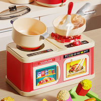Nouveau Jouet de Cuisine Électrique 85 Pièces pour Filles 2026 avec Sons et Lumières, Ensemble de Cuisson Électrique et Cuiseur Vapeur d'Œufs Simulé