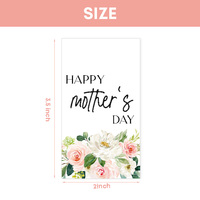 Étiquette de cadeau de fête des mères Xieli Floral imprimable étiquette de faveur de fleurs blanches roses pour le décor de cadeau de fête des mères